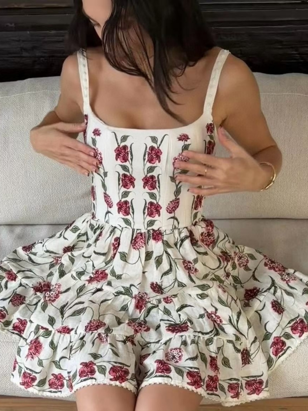 Agua by Agua Bendita Granadilla Quebrada Mini Dress - Picture 4 of 16
